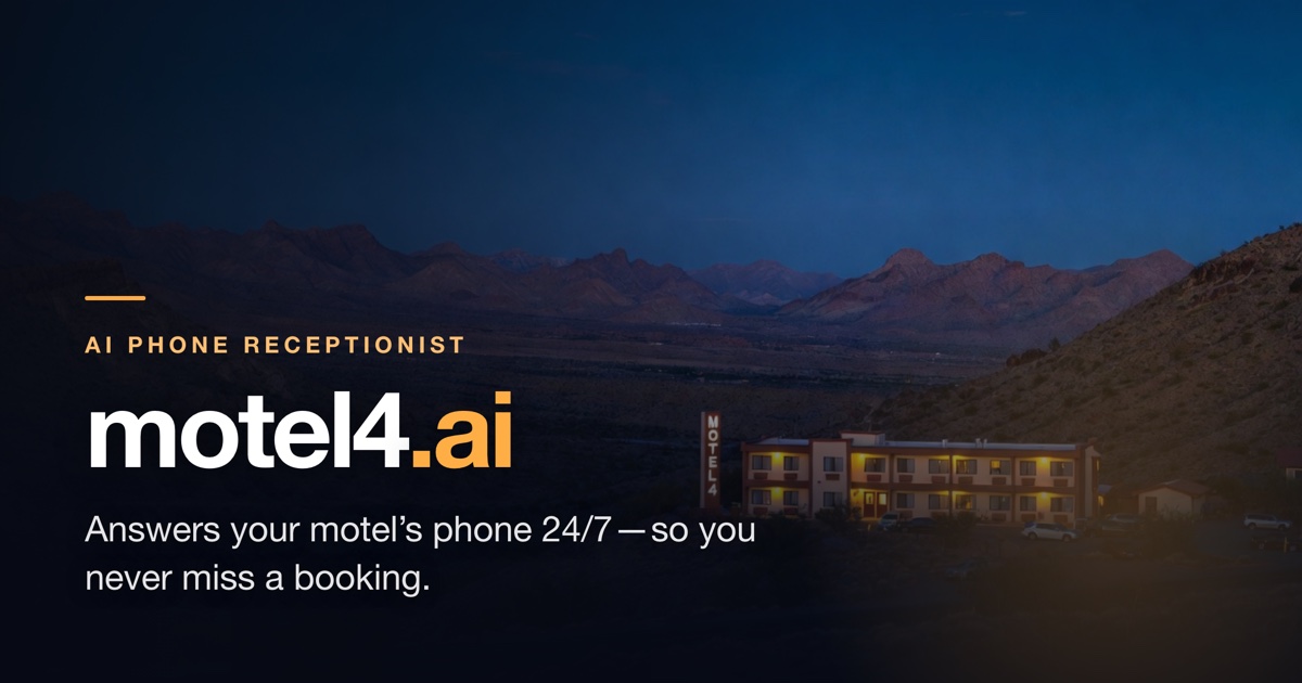 Motel4 - AI Phone Receptionist for Hotels